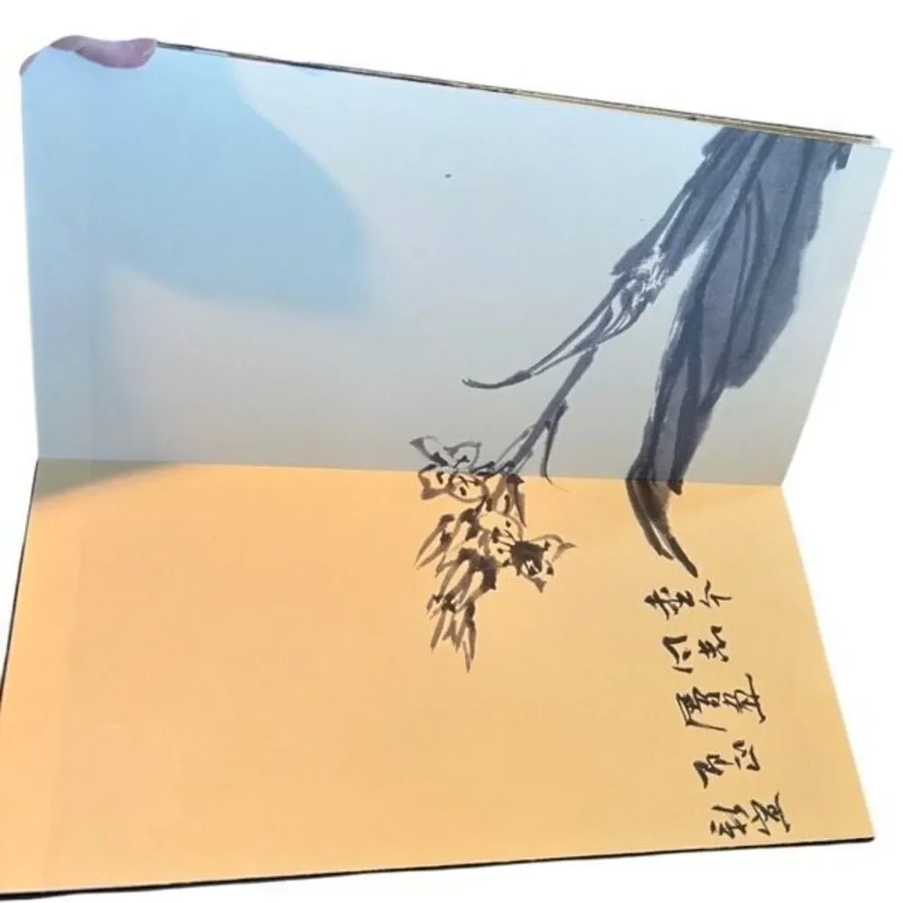 Pan Tianshou Chrysanthemum And Stone Scroll Chinese Book